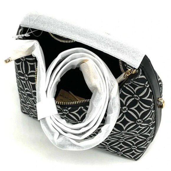 MICHAEL KORS Ember Small Logo Jacquard Messenger Bag NWT - Picture 3 of 6